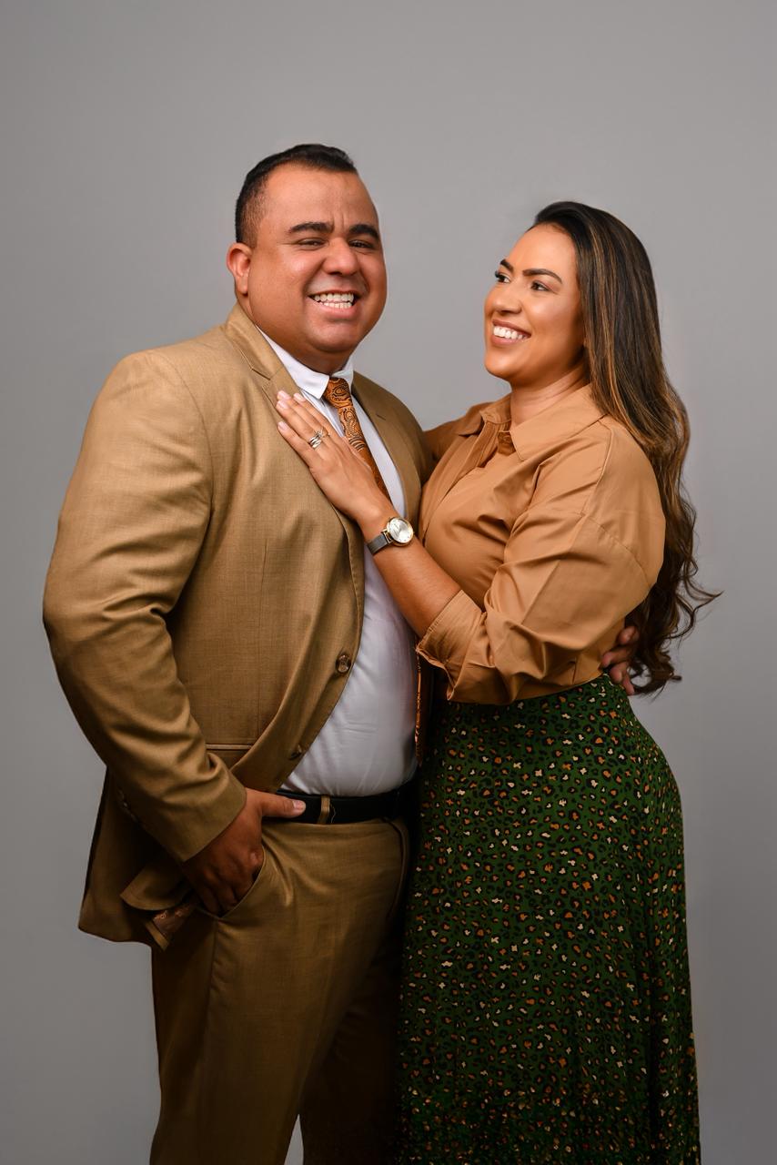 Pastor Melque Silva e Missionária Monique Freitas, coordenadores do Projeto ATOS